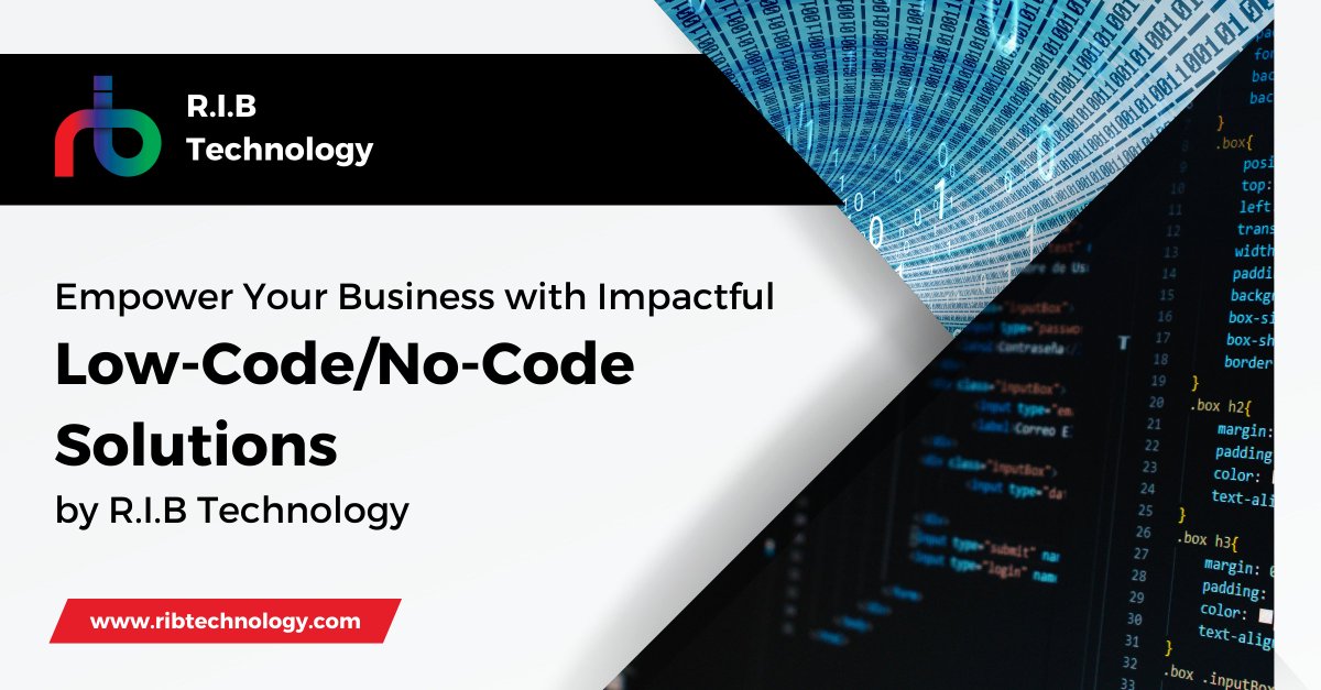 RibTechnology's tweet image. Accelerate development with @RibTechnology&apos;s  Low-Code/No-Code solutions. Rapid market response!
Content source: ribtechnology.com/services/lowco…
#LowCode #BusinessAgility #QuickDeploy #EfficientWorkflow #UserFriendly