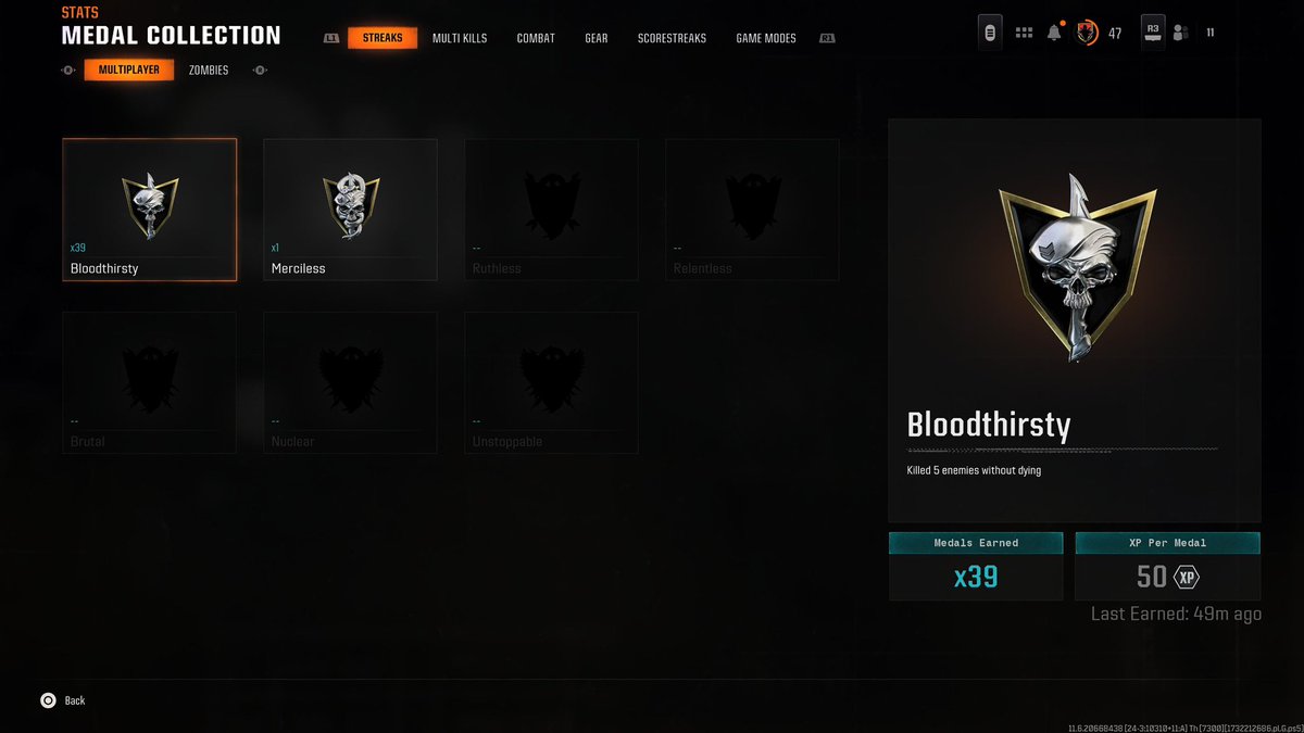 kruxgs's tweet photo. @Treyarch @Activision can I get my nuclear medals and everything else back? 🙄 #BlackOps #BO6 

yes, girls can drop nukes too 🤺 https://t.co/c5ppU5F1I8
