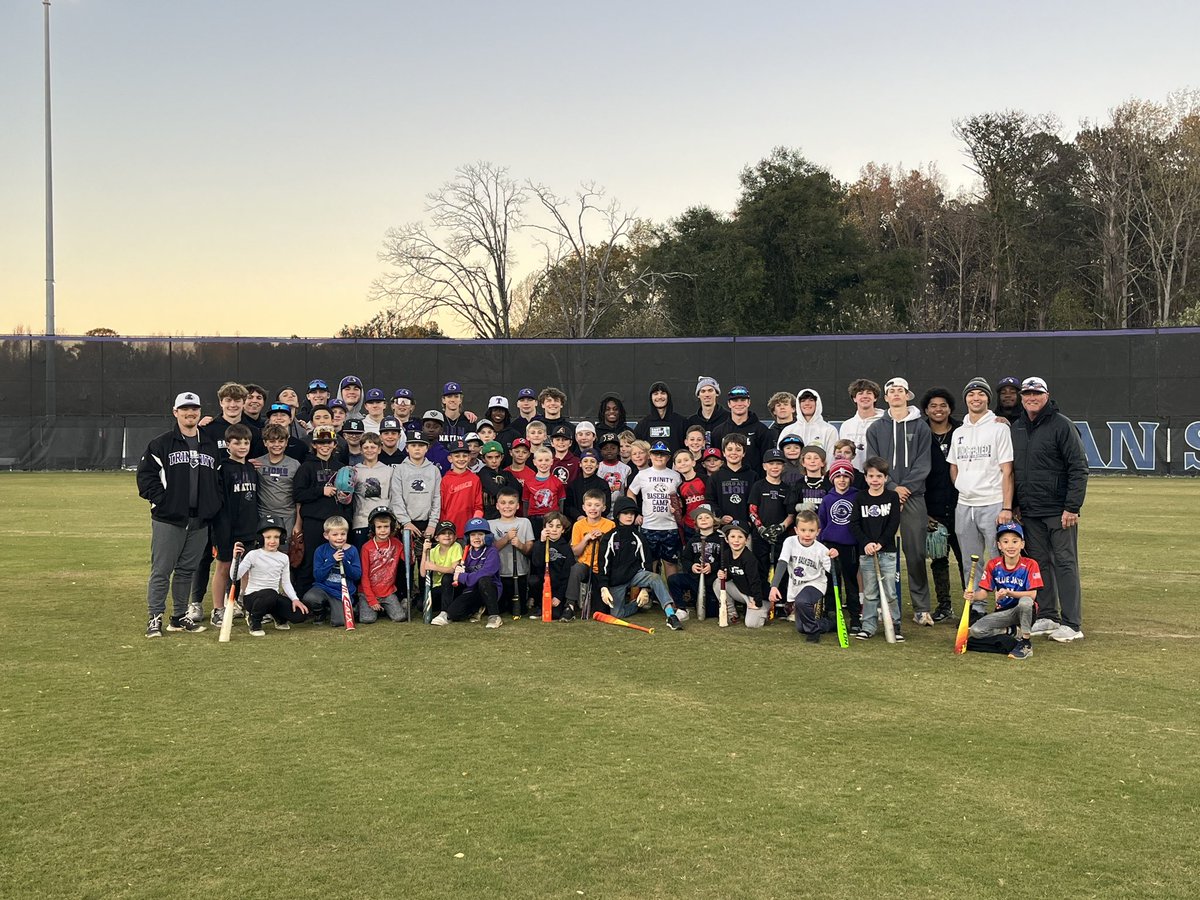 Awesome two days with over 50 young Lions at our Trinity Youth Fall Ball Clinic! A great way to head into Thanksgiving Break with some baseball

🦁⚾️ #EarnIt #TheTrinityWay