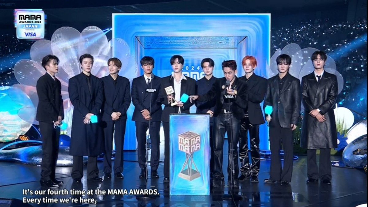 "Favorite Male Group at the 2024 MAMA AWARDS" congratulation <a href="/treasuremembers/">TREASURE</a> 🎉