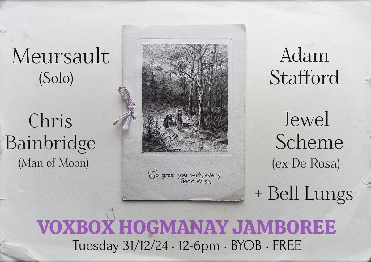 Jewel Scheme (@jewelscheme) on Twitter photo We're pleased to announce that Martin and Allan will be playing a two man Jewel Scheme set at <a href="/VoxBoxMusic/">VoxBox Music</a> Edinburgh for their Hogmanay Jamboree afternoon party! JSx We're pleased to announce that Martin and Allan will be playing a two man Jewel Scheme set at <a href="/VoxBoxMusic/">VoxBox Music</a> Edinburgh for their Hogmanay Jamboree afternoon party! JSx