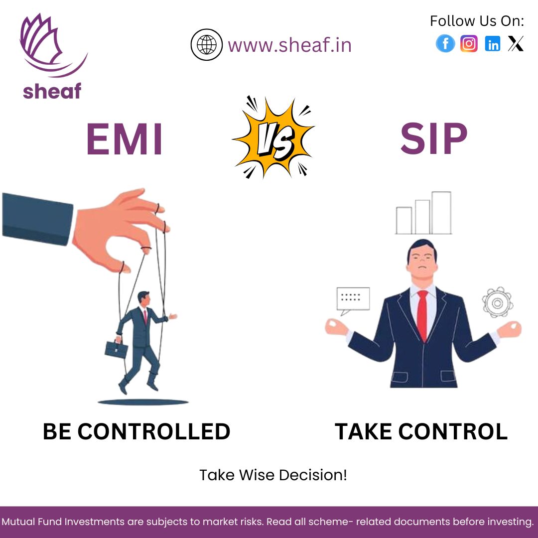 mytrunkbox's tweet image. 💸 EMI vs SIP 📊
Who’s in control of your finances? 🤔

👉 EMI: Be controlled by debt 💼
👉 SIP: Take charge of your investments 📈

💡Choose wisely and build a secure future!

#FinancialFreedom #EMIVsSIP #SmartInvesting #MutualFunds #SIP #WealthManagement #MoneyMatters 💼📊