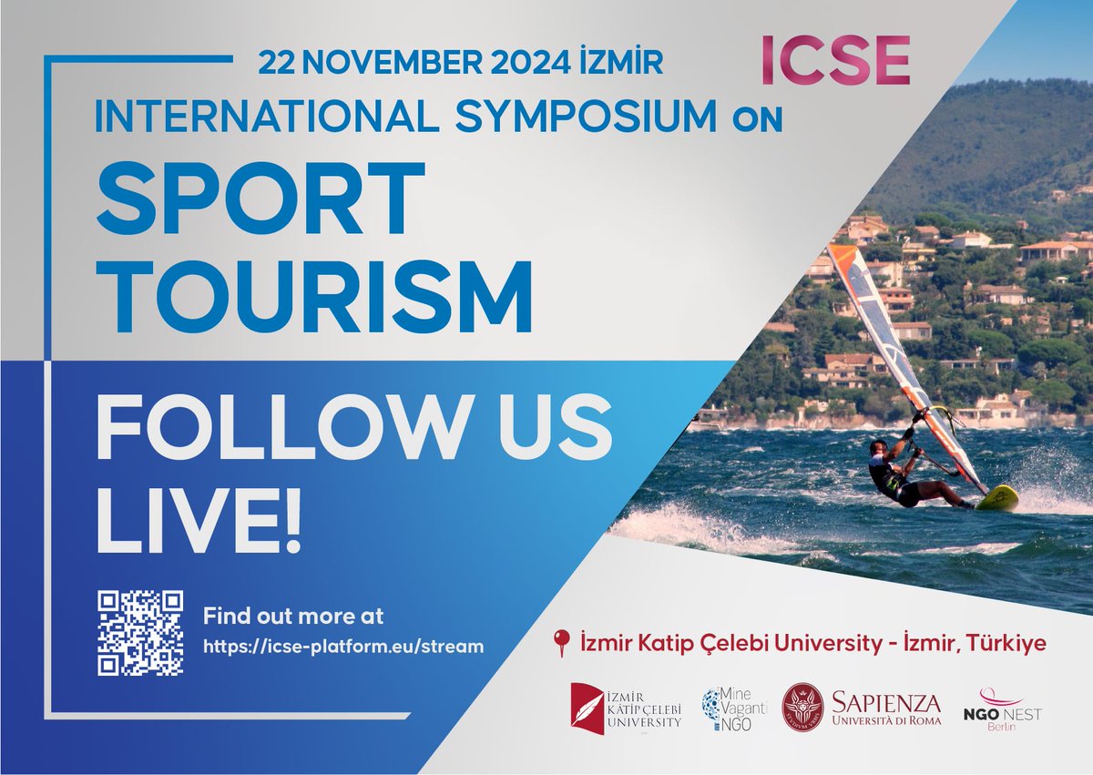 MineVagantiNGO's tweet image. 🌍🏃‍♀️📚 Join us LIVE for the 2nd day of ICSE-2024 International Conference on Sports and Education streaming now from İzmir, Türkiye!
Don’t miss out—tune in at youtube.com/watch?v=3lciXC… 🎥✨
#ICSE2024 #International