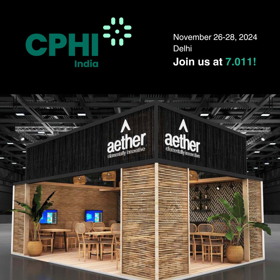 AetherInd's tweet image. CPHI India
Nov 26 - 28, 2024

Join us at 7.011

#cphiindia #aetherind #aetherindustrieslimited