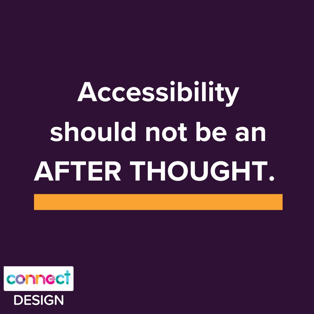 connecttodesign's tweet image. Let’s build a world where accessibility is the standard, not an afterthought. Connect Design can help your school or business make this a reality, reach out at: connecttodesign.co.uk

#Accessibility #Inclusivity #VisuallyImapired #DesignForAll