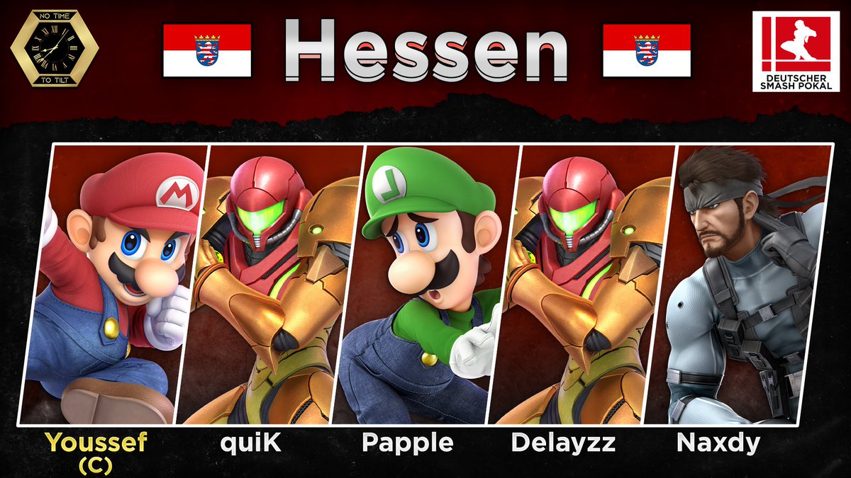 Während die meistens Teams Heute und Morgen einen langen Anreisetag vor sich haben profitiert Hessen von einem Heimvorteil in Frankfurt.

Vielleicht hilft ihnen dieser Bonus dabei den Pokal das erste mal in Hessen zu behalten!

<a href="/SsbYou/">2F | Youssef</a> 
<a href="/quikssb/">quiK</a> 
<a href="/Papplessb/">Papple</a> 
<a href="/Delayzz1/">SOS | Delayzz</a> 
<a href="/xNaxdy/">Naxdy</a>