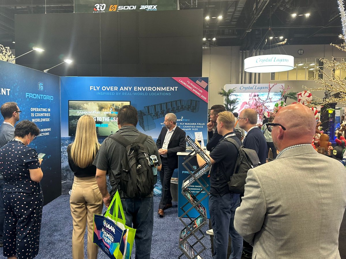 frontgrid's tweet image. A huge thank you to those who came along to our press announcement at #iaapaorlando, discussing the exciting flying attraction &apos;Fly Niagara Falls&apos;

Final day, lets smash it!

#virtualreality #vr