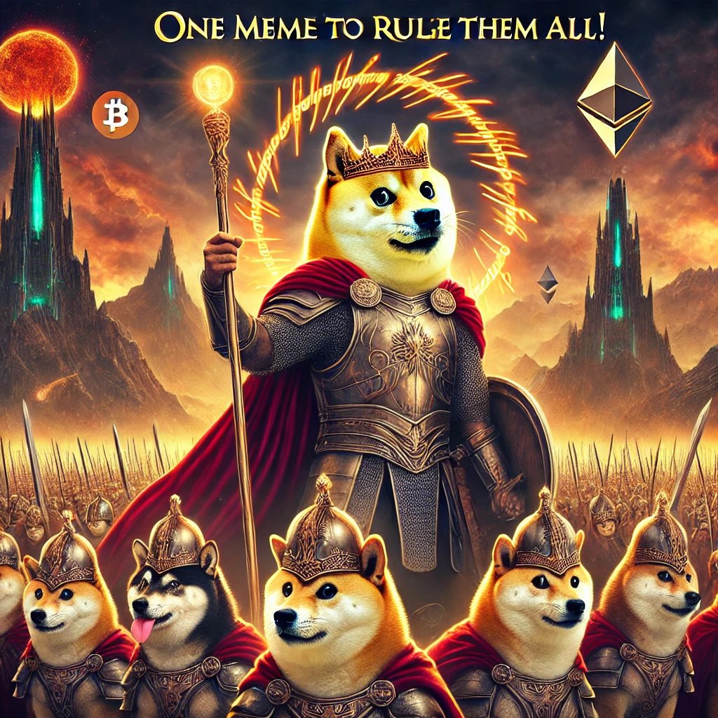DogeKingCoin's tweet photo. 🐶 One Meme to Rule Them All!
The DogeKing Army marches to victory, powered by memes and crypto magic. Join us or get memed out! 🚀⚔️

#DogeKingArmy #MemeOverload https://t.co/OLj0OeKhjk