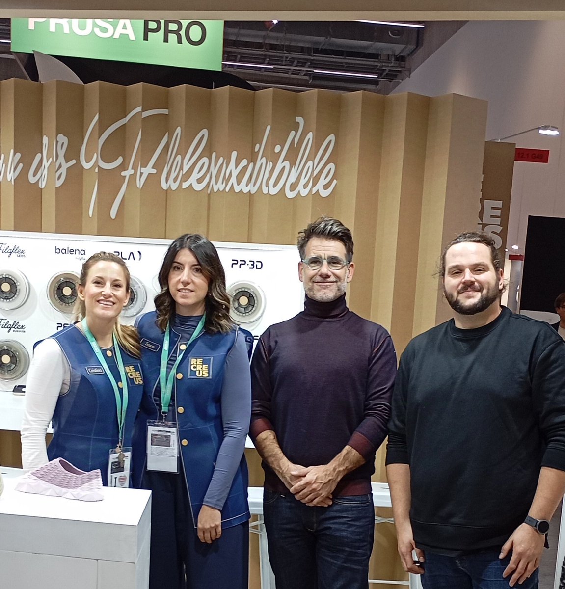 Great meeting with <a href="/recreus3d/">RECREUS</a> We are so happy to collaborate with them in our 3D project @egsdcalldetenes. We love their products as purifier a filament that purifies air. We use in our 3D products. At Frankfurt Formnext Submit <a href="/uvic_ucc/">UVic-UCC</a> @isambescat <a href="/tangencial/">Vinocor Argentina</a> <a href="/uvic_cess/">UVic_CESS</a>