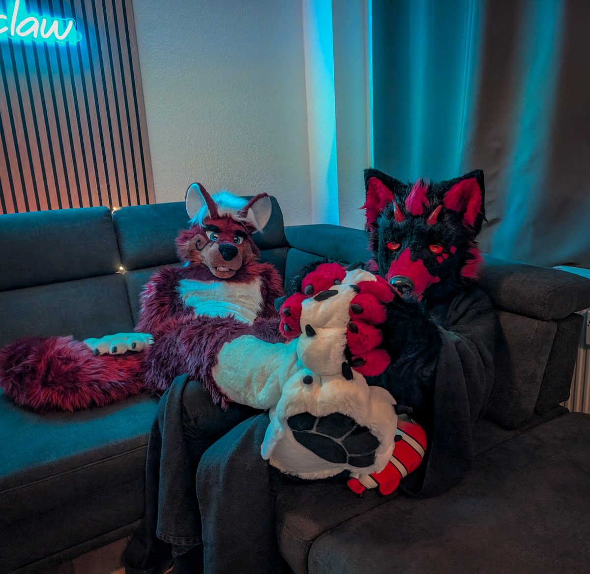 Adian Fangs (@adianfangs) on Twitter photo Hey cuties :3
Happy #FursuitFriday everyone!
Got my beans inspected by <a href="/JakeTheHellWolf/">Jake_The_Hell_Wolf_21</a> 
I hope everything is ok with them. 👉👈
#PAWS #pawsome 
📸 by <a href="/Sayo_Flufftiger/">Sayorim</a> ♥️ Hey cuties :3
Happy #FursuitFriday everyone!
Got my beans inspected by <a href="/JakeTheHellWolf/">Jake_The_Hell_Wolf_21</a> 
I hope everything is ok with them. 👉👈
#PAWS #pawsome 
📸 by <a href="/Sayo_Flufftiger/">Sayorim</a> ♥️