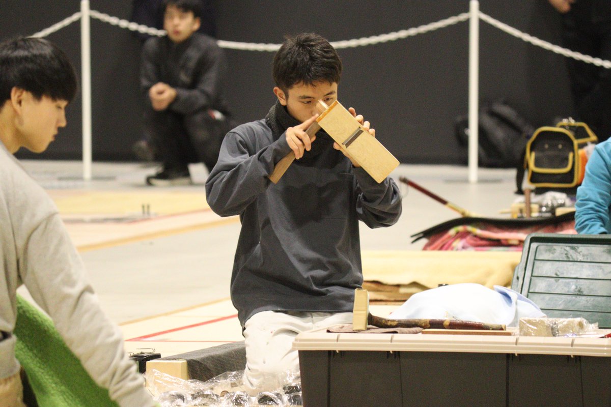 🏆第62回技能五輪全国大会🏆
開会式を終えて、いよいよ明日から競技開始です‼️
毎日のように放課後も残って練習・対策してきたことを信じて、力を出し切ってほしい🥺
SADOから出場する3名の選手に熱い声援をよろしくお願いします📣

#WorldSkills #建築大工 #伝統文化と環境福祉の専門学校