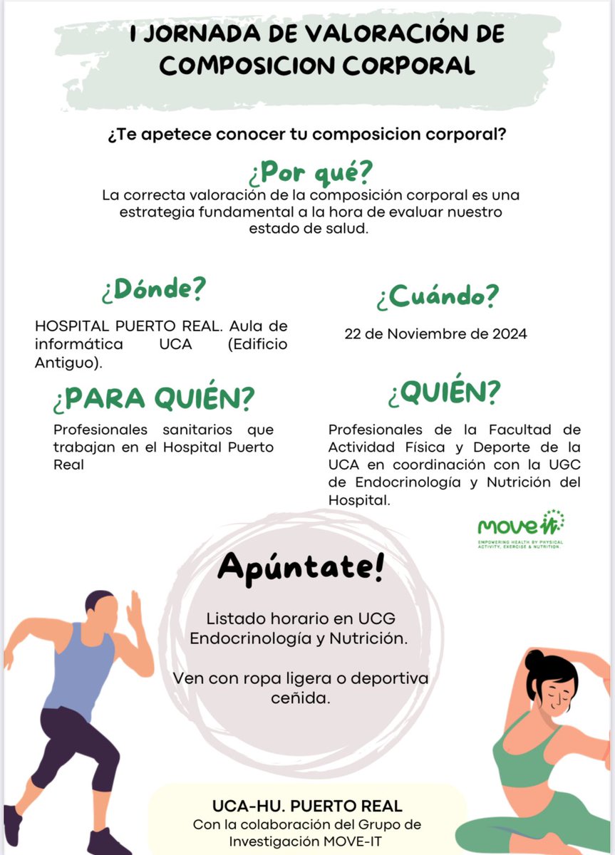 Lecter (@anabellecter) on Twitter photo I JORNADA DE VALORACION DE COMPOSICIÓN CORPORAL DE PROFESIONALES SANITARIOS. Colaboración Hospital Puerto Real - UCA. <a href="/HosPuertoReal/">Hospital Puerto Real</a> <a href="/CristobMorales/">Cristobal Morales</a> <a href="/ana_azugas/">Ana Zugasti</a> <a href="/SAEDYN_/">SAEDYN</a> <a href="/SociedadSeedo/">SEEDO</a> I JORNADA DE VALORACION DE COMPOSICIÓN CORPORAL DE PROFESIONALES SANITARIOS. Colaboración Hospital Puerto Real - UCA. <a href="/HosPuertoReal/">Hospital Puerto Real</a> <a href="/CristobMorales/">Cristobal Morales</a> <a href="/ana_azugas/">Ana Zugasti</a> <a href="/SAEDYN_/">SAEDYN</a> <a href="/SociedadSeedo/">SEEDO</a>