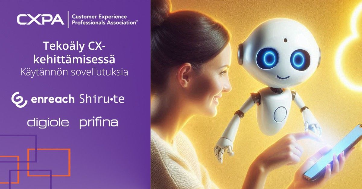 sirteace's tweet photo. Mitä #asiakaskokemus ammattilaisen pitää tietää #tekoäly?

#AgenticAI muuttaa #CX. Opi #CXPAFinland tapahtumassa 17.12. miten  ja luo oma #digikaksonen! 🤖

https://t.co/ECvoa6t5Cr

#AI #koneasiakkaat #machinecustomers #digitalassistants #Shirute #Enreach #Digiole #Prifina https://t.co/Eyo8R3YwNd