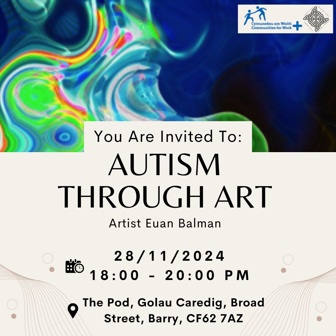 keith_ingram's tweet image. Autism Through Art exhibition  
“The Pod” Barry 28-11-24
Bug a photographer and digital artist reflects his lived experience of autism through his art.  
Bug has had his artwork exhibited in New York, London, Paris and all around the world!

bugartist.com