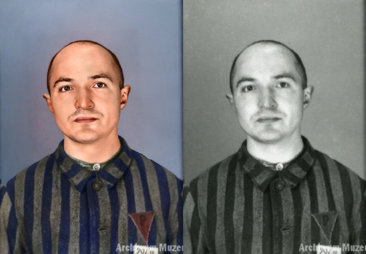 🔻Antoni Kwarta

Born in Boreczek, Poland, on December 29, 1909. A Catholic priest, he was deported to Auschwitz in 1942 as a political dissident and later transferred to Dachau. 

He survived.