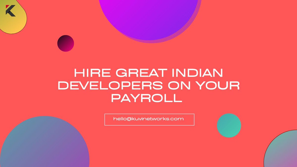 KuviNetworks's tweet photo. Hire talented Indian developers directly on your team. Gain access to skilled professionals who integrate seamlessly and are experts in the latest technologies and trends. 

#Developers #techteam #ownpayroll #Hire https://t.co/aylq1nOlUl