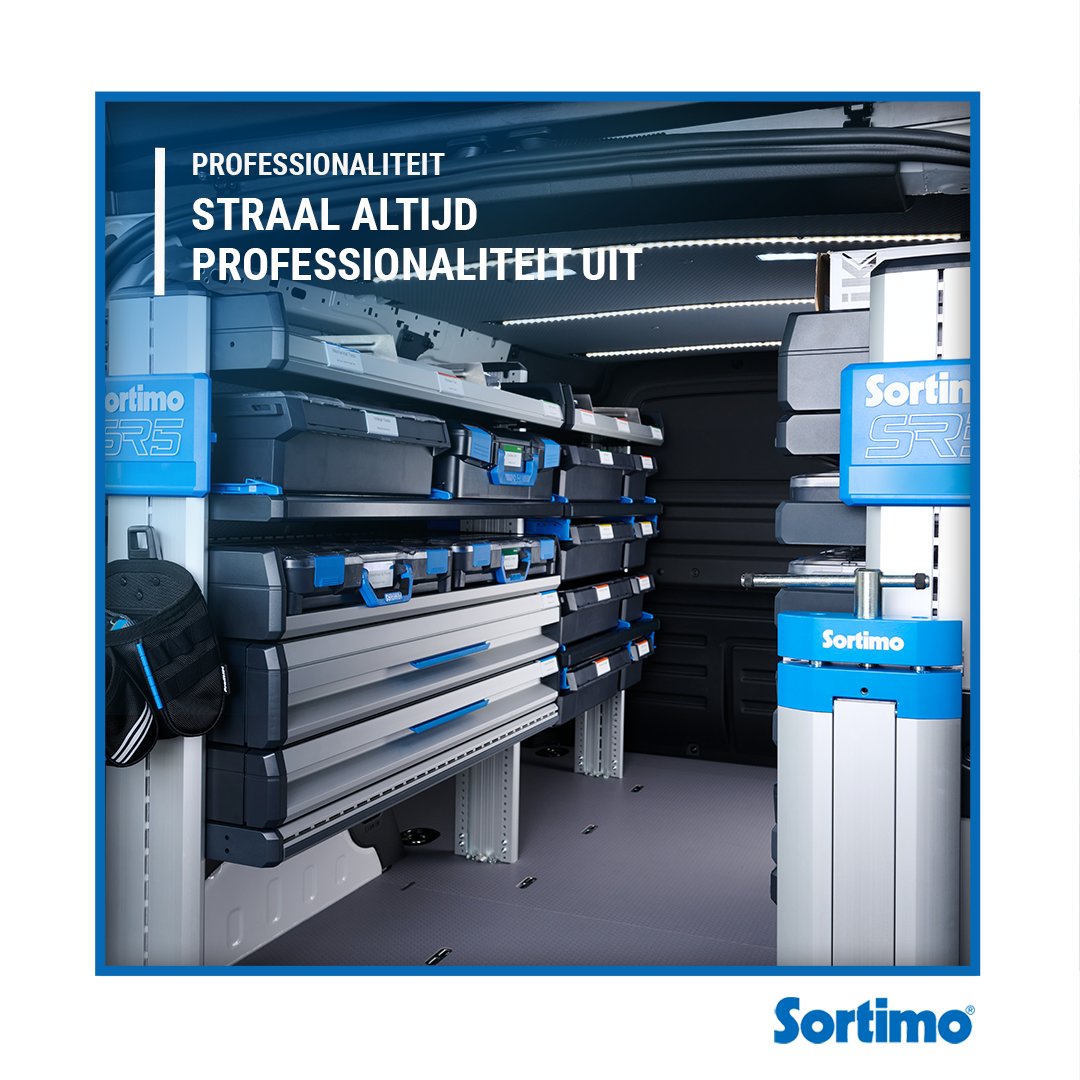 💼 Door te kiezen voor Sortimo werk je efficiënter, vind je alles sneller, heb je meer werkplezier en kun je erop vertrouwen dat jouw bedrijfswageninrichting robuust en duurzaam is. 🙌
Van slimme opbergmogelijkheden tot op maat gemaakte inrichtingen!