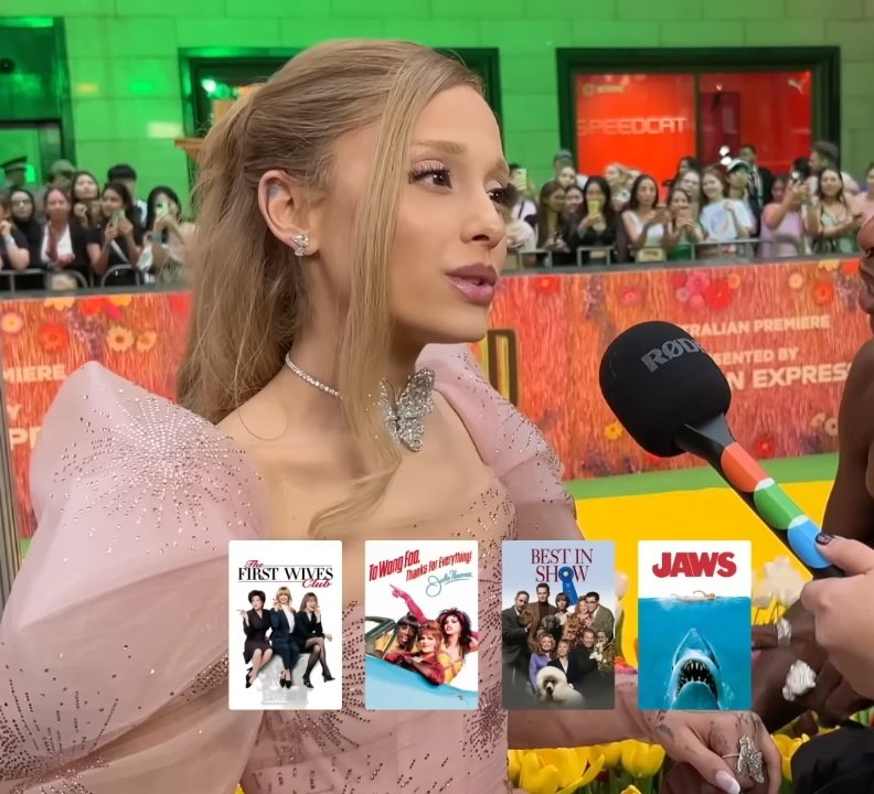 FourFavorites's tweet photo. Ariana Grande's Four Favorites:
🇺🇲 #TheFirstWivesClub
🇺🇸 #ToWongFooThanksForEverythingJulieNewmar
🇺🇸 #BestInShow
🇺🇸 #Jaws https://t.co/DOBpPyJoWI