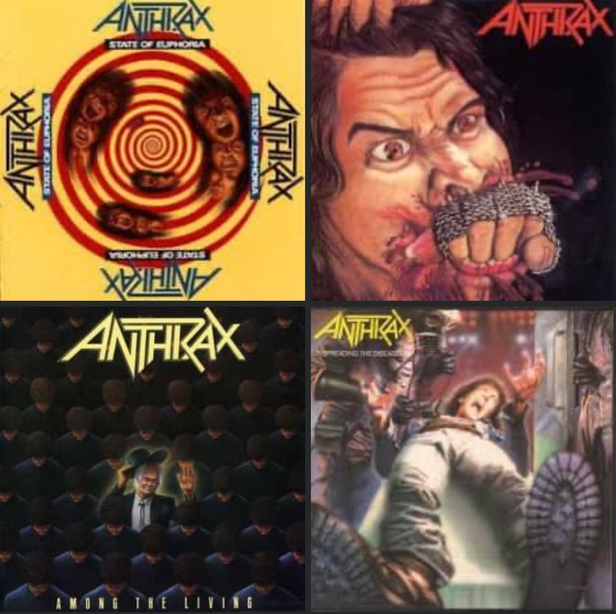 punt_rd's tweet photo. Which is your favourite Anthrax album!? https://t.co/bv54b1wx30