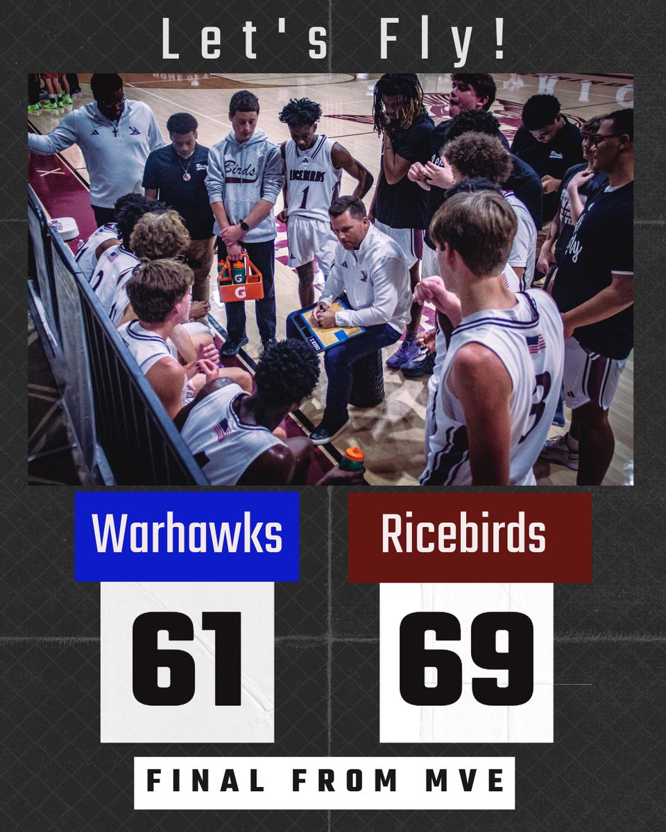 Birds move on to 2-0. Keep your eyes on MVE this year as we think they are good enough to make a state tourney appearance.