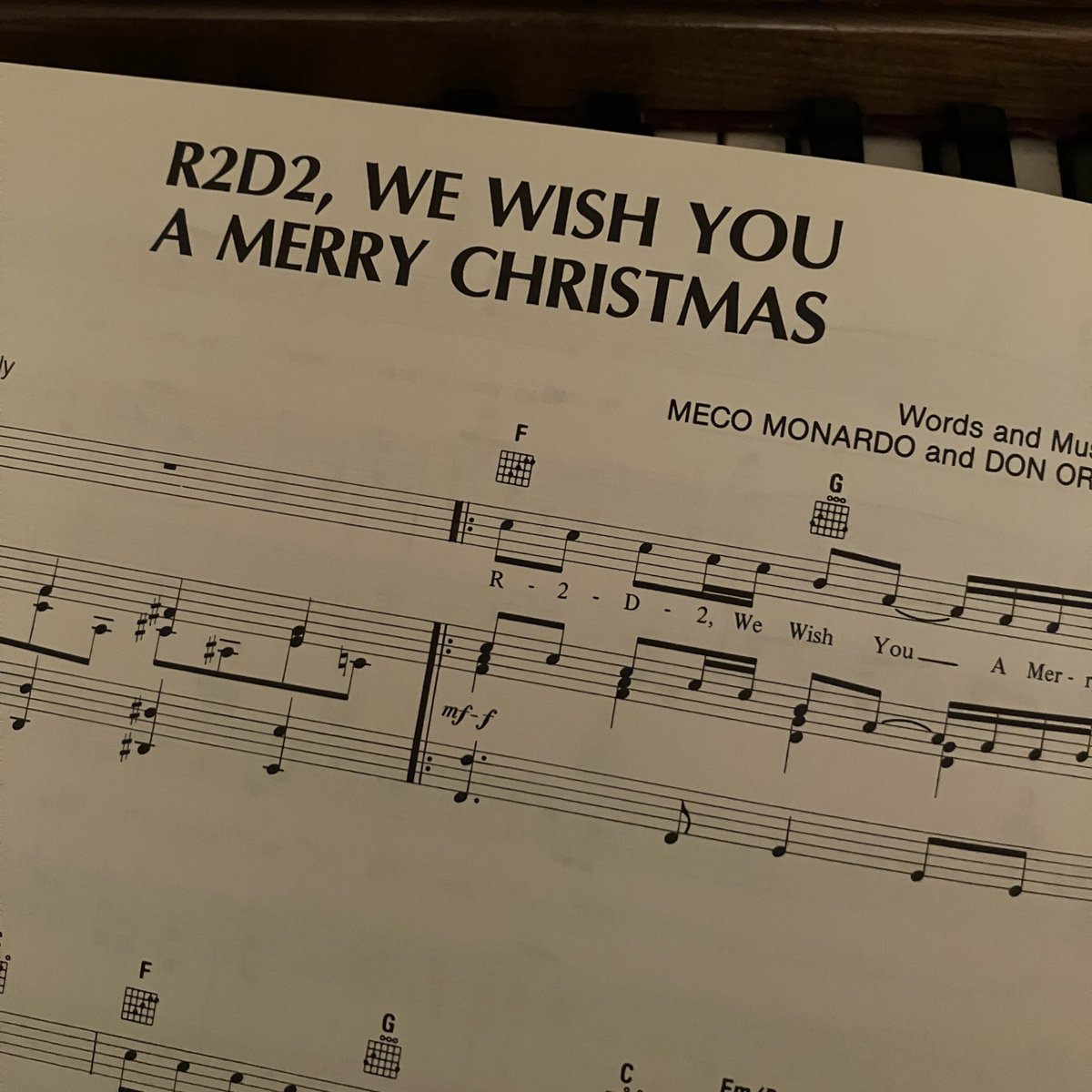 neilaglet's tweet image. Just seeing this for the first time in one of my Xmas music books, never even heard this before