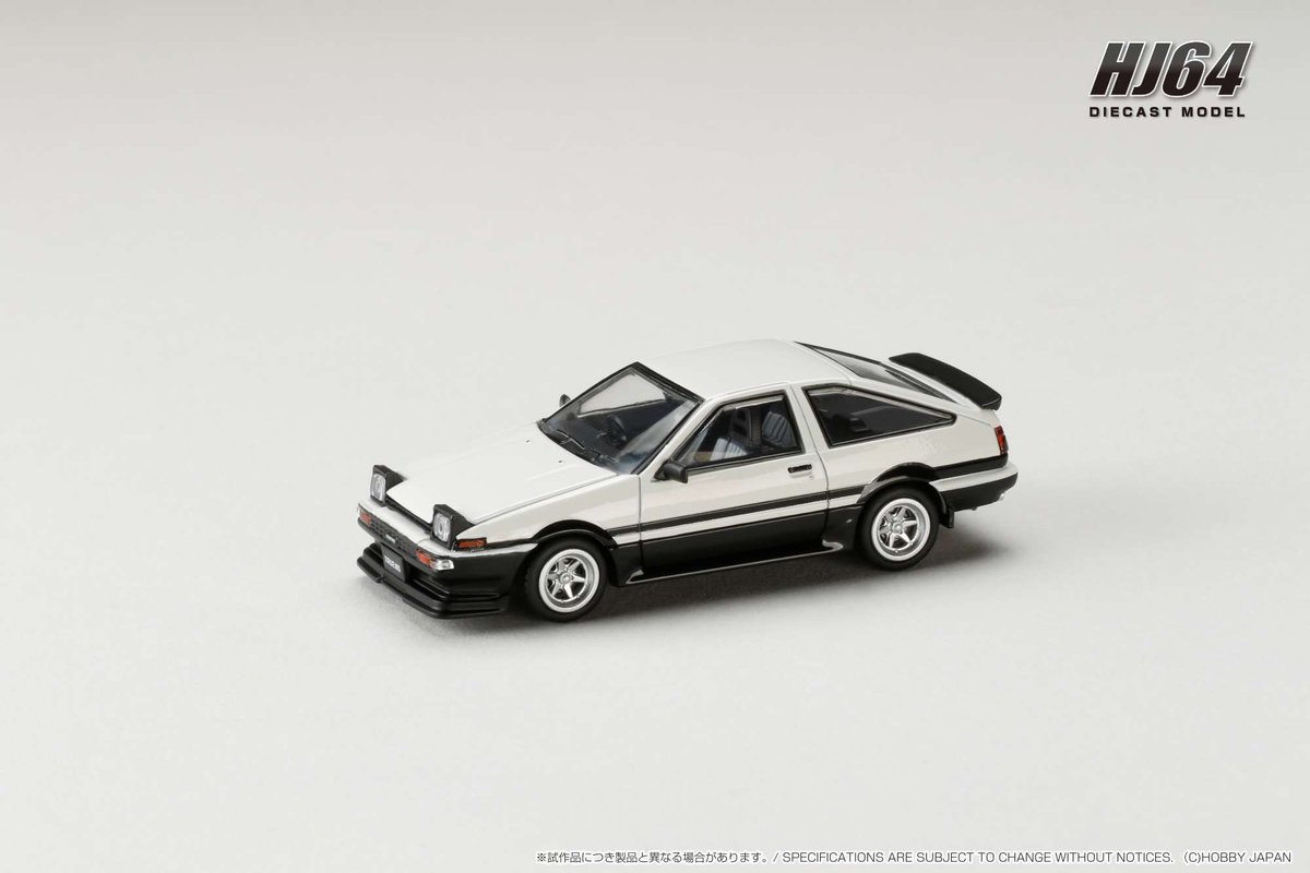 HJ_Minicar's tweet photo. 1/64 Toyota SPRINTER TRUENO Late Ver. JDM Style
■3-Colors
■発売予定: 2025年3月以降
■お取扱店・海外代理店情報
https://t.co/Dv9aft35cB
#ホビージャパン #HobbyJAPAN #HJ64 #minicar #ミニカー #64scale #164scale #Toyota #トヨタ #AE86 #TRUENO #トレノ #GTAPEX #ハチロク #4AGE #JDM https://t.co/KgcdEX8D2w