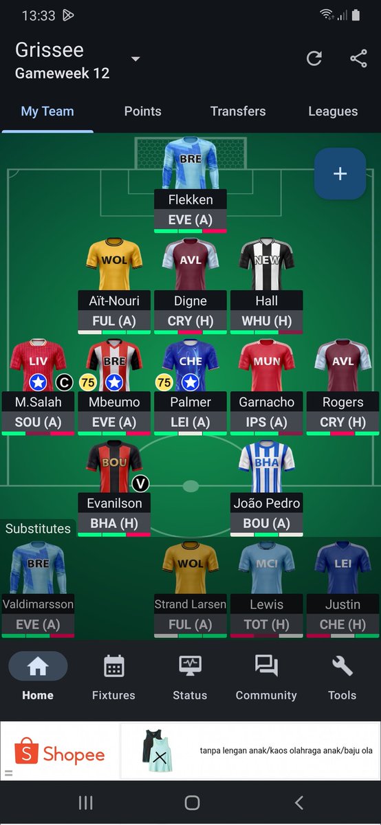 "Ini dia lineup tim FPL ku minggu ini! Tim FPL mu gimana? Yuk ikutan #FPLSTADEO untuk menangin 1jt &amp; 5jt! Klik untuk info lebih lanjut"