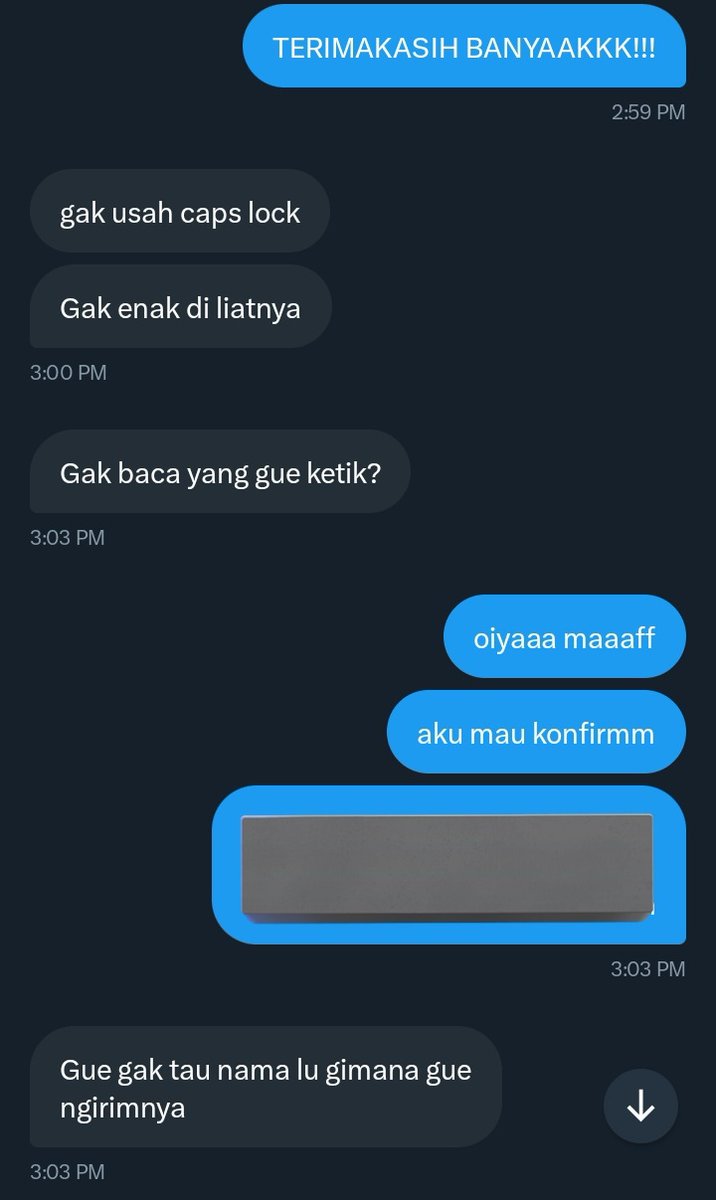 lain kali kalo gak ikhlas jangan dijadiin GA, kasian orang yang kamu ketusin segininya. ini chat temenku (sebagai winner 1 nya)🥹🥹🙏🏻🙏🏻

maaf banget tapi aku yang sakit hati diginiin jir, padahal udah excited menang GA