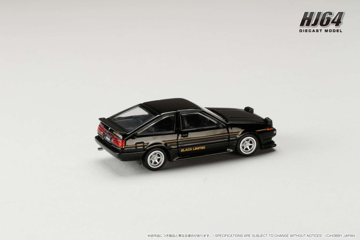 HJ_Minicar's tweet photo. 1/64 Toyota SPRINTER TRUENO GT APEX (AE86) BLACK LIMITED JDM Style
■発売予定: 2025年3月以降
■お取扱店・海外代理店情報
https://t.co/Dv9aft35cB
#ホビージャパン #HobbyJAPAN #HJ64 #ミニカー #164scale #Toyota #トヨタ #AE86 #TRUENO #トレノ #GTAPEX #ハチロク #4AGE #JDM #BLACKLIMITED https://t.co/2U5PjAp48r