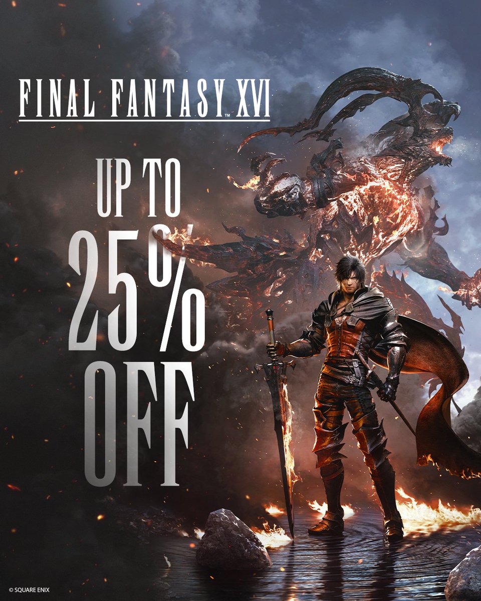 📢 #FF16 セール情報 ＼ PlayStation®5版 FF16を25%オフでご購入