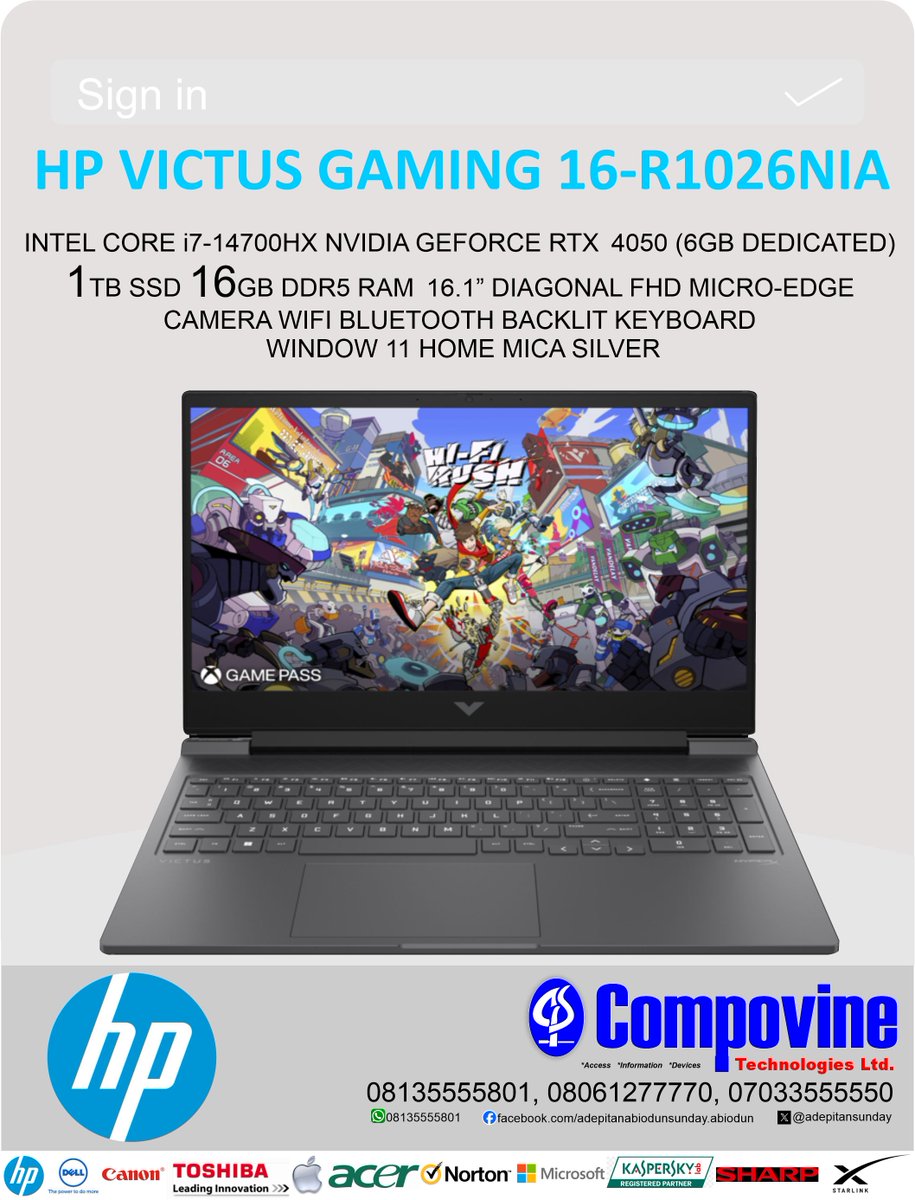 ADEPITANSUNDAY's tweet photo. BUY HP GAMING AND CREATIVE SYSTEM
#Daniel Regha #Bad Girl #Phyna #Netanyahu #Islam #He is Him #Morayo #The Album #Karamo #Kwam 1 #Lindsey Graham #pushupchallenge https://t.co/8J0zEj1aWZ