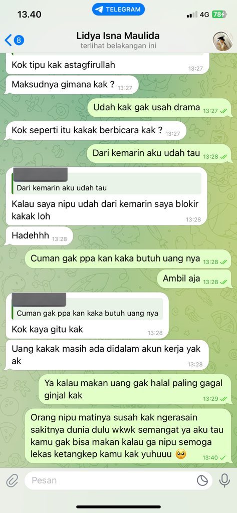 xixincaa's tweet photo. Penipuan berawal dari loker ! 
 No penipuan 082124364968

Berawal dari glints terus ke wa lanjut ke tele nanti di masukin kegrup seolah beneran padhl komplotan 

Disuruh topup terus sampe uang kamu habis bahkan nyaranin kamu pinjol pliss jangan mudah percaya https://t.co/NHKOgjbohM