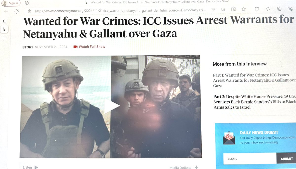 ThuliMadonsela3's tweet image. Finally, the International Criminal Court has issued war crimes warrants of arrest against Israel Prime Minister Benjamin Netanyahu and former Defence Minister Yoav Gallant for Israel’s attack on Gaza. This triggers  a major rule of law test for countries that previously rightly…