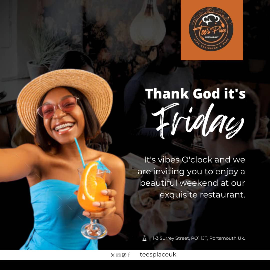 Teesplaceuk's tweet photo. Happy weekend 🥰🎉
Celebrate your weekend with your loved ones at TEE'S PLACE.
Send us a dm for bookings and reservations 

#happyweekend
#friday https://t.co/Vcww80r2g6