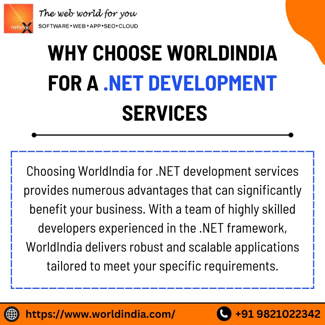 wrldindia's tweet image. Looking for top-tier .NET development services? We don’t just build apps we create scalable, powerful solutions that drive your success. Let’s build the future together.  worldindia.com/software_devel…
.
.
.
#netlynxsolutions #worldindia #DotNetExperts #WorldIndiaTech