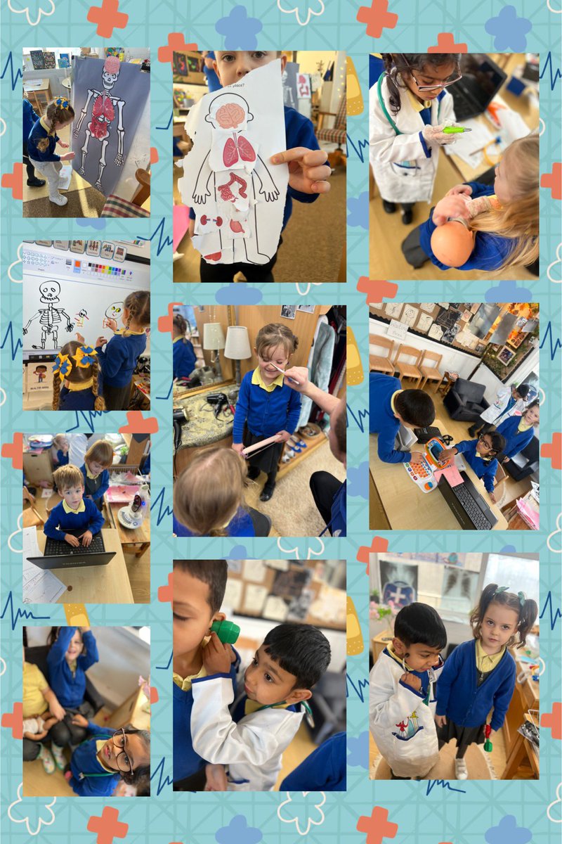 RyfMelyn21's tweet image. Bore da Patient, beth sy’n bod? We noticed the children were curious and creating medical scenarios after our Dental Nurse visit. We incorporated their ideas into the role play areas to captivate the children’s interests. They are loving it! @rhosyfedwen #CognitiveDevelopment 🦷