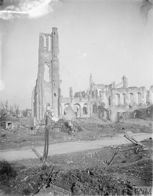 Ruins of the Cathedral at Ypres, 22 November 1916. IWMQ6210
