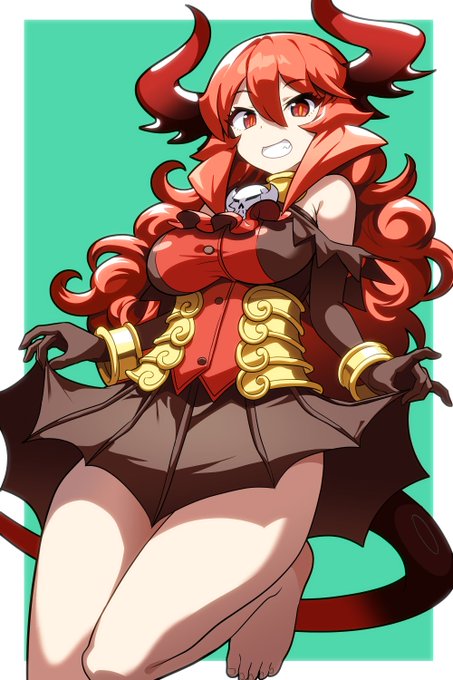 週末なのでお題箱絵じゃよ。

『寒くなってきたけどあえてミニスカ生足な魔王様をお願いします』
#odaibako_beluzel https://t.co/3q61dtJx2p 