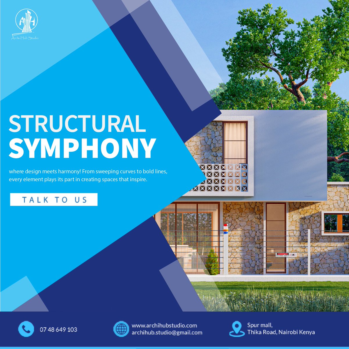 ArchiHubStudio's tweet photo. Experience the harmony of design and structure with us—let’s create something beautiful together! #Architecture #Design #StructuralSymphony https://t.co/baW0VzNjhi