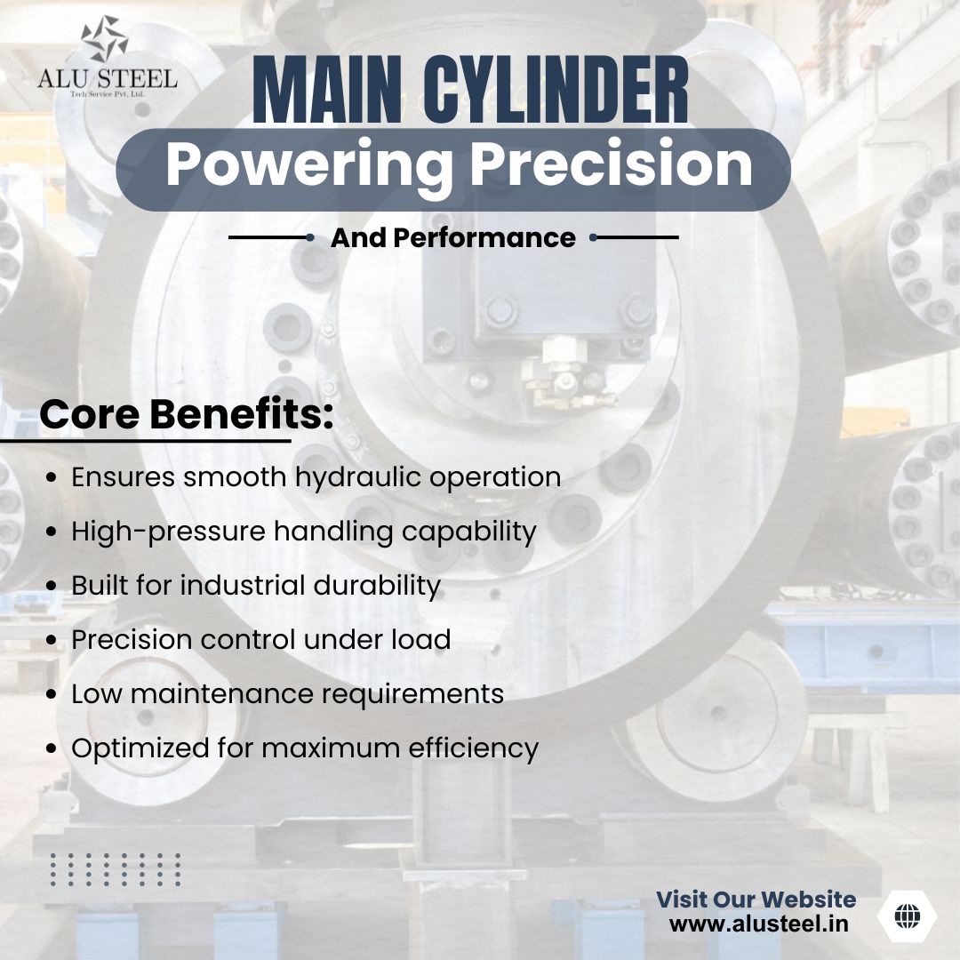 TechAlusteel's tweet image. Powering Precision, Delivering Performance–Our Main Cylinder ensures smooth hydraulic operation,high-pressure handling, and optimized efficiency for industrial durability. 
Visit: alusteel.in
#ALUSteelTech #MainCylinder #PrecisionControl #IndustrialDurability
