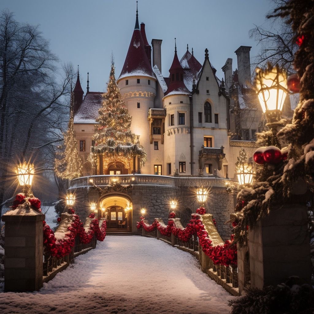 In a snow covered fairy tale.