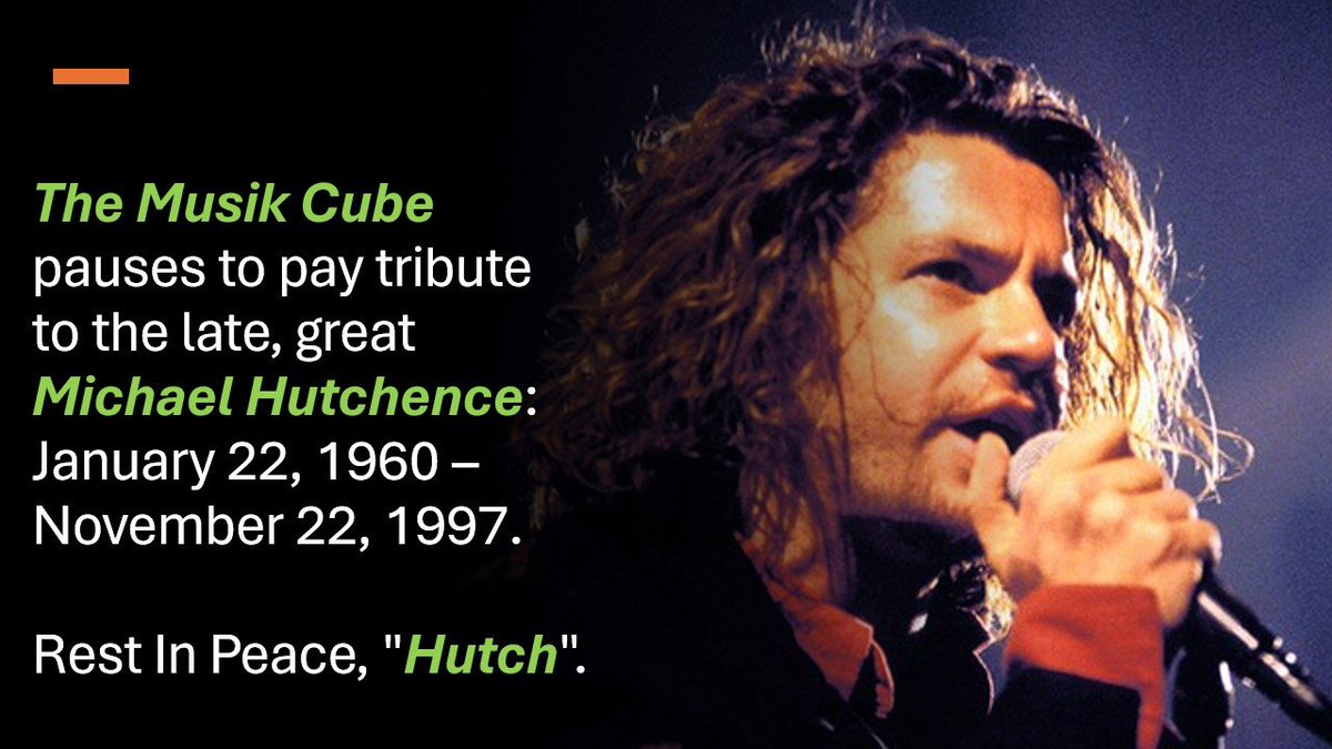 AJBrady_Sports's tweet image. We pause to pay tribute to the late, great #MichaelHutchence: January 22, 1960 - November 22, 1997.

Rest In Peace, #Hutch.

#INXS #MaxQ #WhatYouNeed #NeedYouTonight #SuicideBlonde #Disappear #DevilInside #NeverTearUsApart #NTUA #NewSensation #OriginalSin #ElegantlyWasted #Legend
