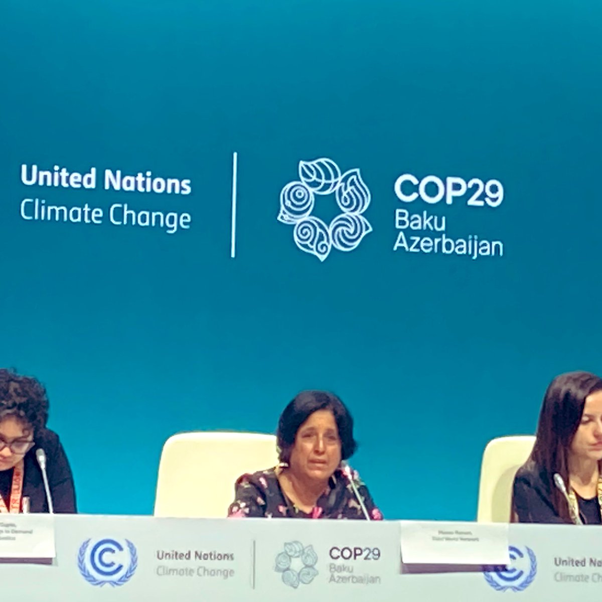 The US is at #COP29 as if it’s still in the process - this is negotiating in bad faith. We know under Trump that “they won’t pay up, so they should shut up.” - Meena Raman, Third World Network #ClimateActionNow #GrantsNotLoans #COP29Baku