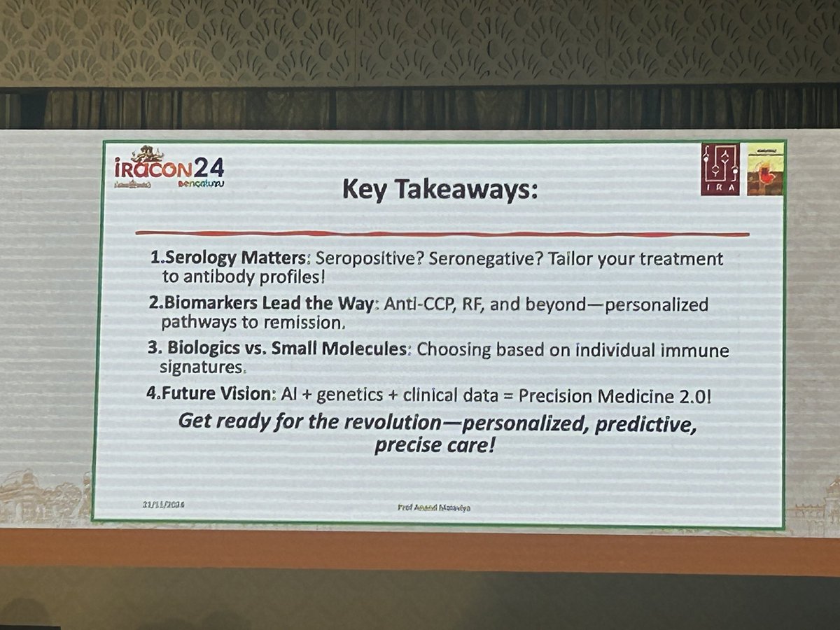 Rheumat_Aravind's tweet photo. Precision medicine
#IRACON2024 #RheumTwitter #MedTwitter @IRACON24Blr @ramyasrikodali1 @debaditya_roy
@IhabFathiSulima @DrAkhilX @rheum_cat @Janetbirdope @Amansharmapgi @DurgaPrasannaM1 @12VRavindran @VineetaShobha https://t.co/N72mhtEbBm