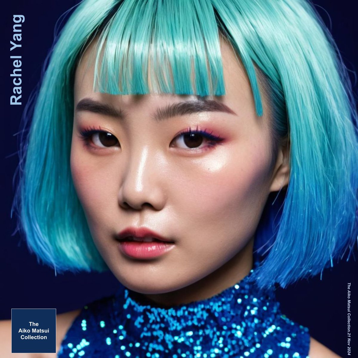 LoveAiko2003's tweet photo. Blue hair day! 💙 Responding to
@iamreddsebastin friendly #BlueHairChallenge 

Here's Rachel with another #BlueHairStyle for the challenge.  

Generated with #Juggernaut9 #Juggernaut #TexttoImage #JuggernautXL https://t.co/9Qy6FcawdD