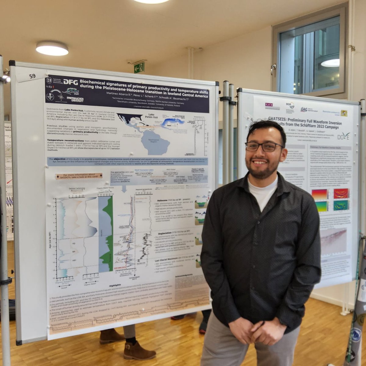 Rodrigo37708943's tweet photo. It was a wonderful @icdpDrilling &amp; IODP meeting at @AWI_de! We showed some biomarkers results in sediments of Lake Petén Itzá! https://t.co/AoRtduySaY