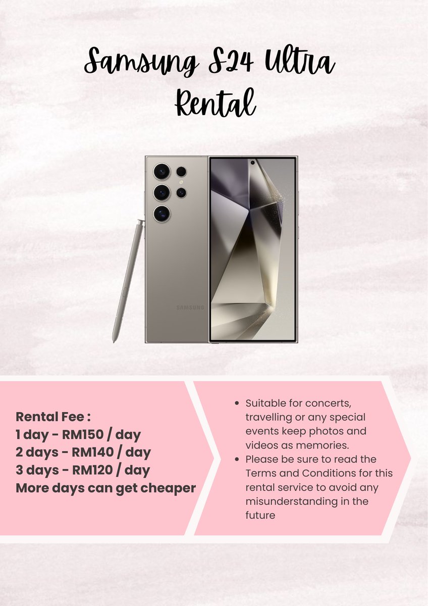 🇲🇾 Iphone 17 Pro Max & Samsung S24 Ultra Rental tweet media