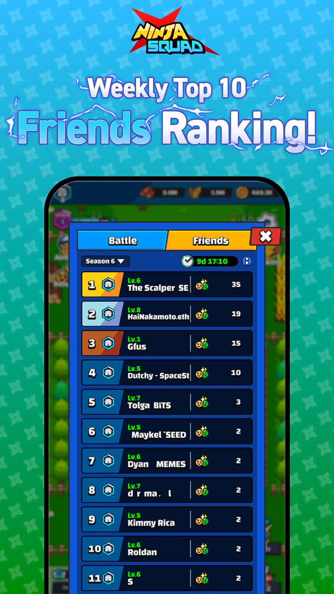 🏆 Who’s Dominating This Week’s Invite Rankings? 🏆

Ninjas are on fire, inviting friends and soaring up the leaderboard! 🔥

Special shoutout to The Scalper SE for holding strong at #1! 🥇

Think you’ve got what it takes to challenge the top spot? Get in on the action now and