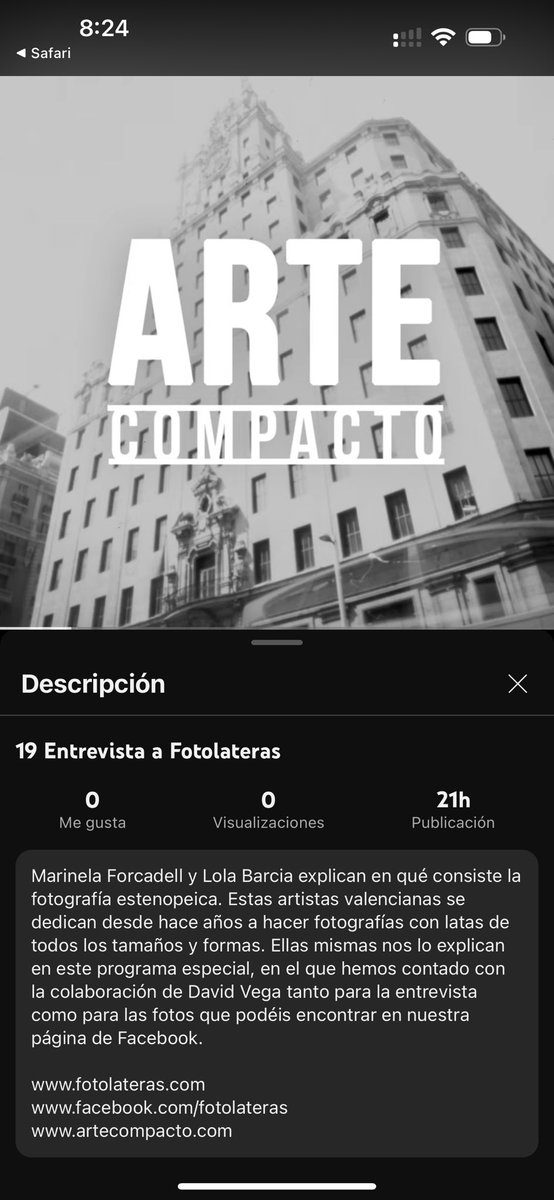 Fotolateras's tweet photo. 19 Entrevista a Fotolateras https://t.co/bZb9nCekVl vía @YouTube https://t.co/1QJdH9fBI0