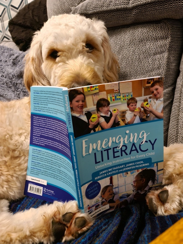 James McTaggart (@jamesedpsych) on Twitter photo Looking forward to talking about #EmergingLiteracy at the <a href="/AHDScotland/">AHDS</a> conference today with <a href="/MisstahCook/">James Cook</a> 
Tavish is too busy reading to join us - #literacy for 🐶 Looking forward to talking about #EmergingLiteracy at the <a href="/AHDScotland/">AHDS</a> conference today with <a href="/MisstahCook/">James Cook</a> 
Tavish is too busy reading to join us - #literacy for 🐶